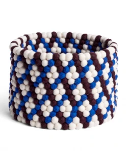 HAY Burgundy Bead Basket