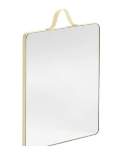 HAY Pale Yellow Strap Medium Square Ruban Mirror