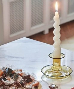 HAY Yellow Flare Candleholder - Small