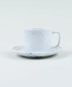 HAY Twist Cup & Saucer Blue Small Set of 2