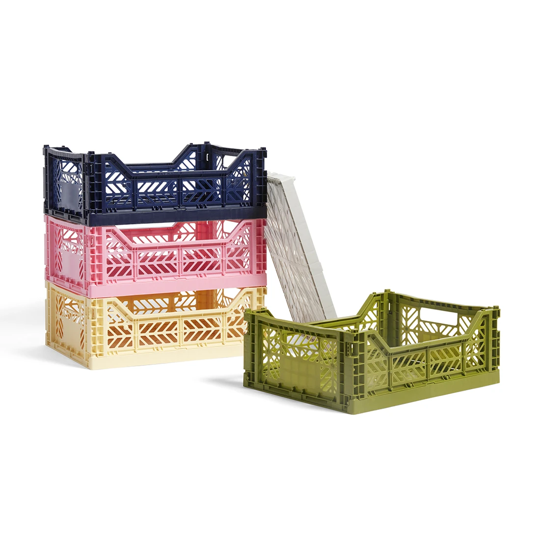 Wholesale β HAY Plastic Colour Crate Medium π 6 HAY Plastic Colour Crate Medium