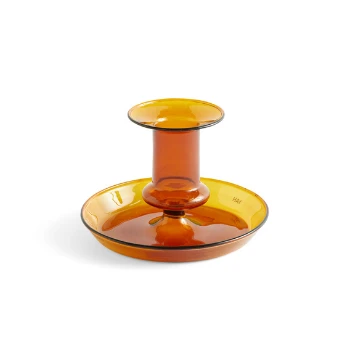 Deals ❤️ HAY Flare Amber Glass Candle Holder ✨ 3 HAY Flare Amber Glass Candle Holder
