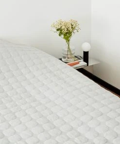 HAY Light Grey Large Mega Dot Quilted Throw