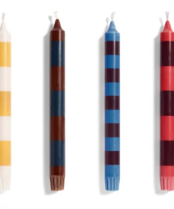 Hot Sale ⌛ HAY Stripe Candle - Beige and Sand ⭐ 14 HAY Stripe Candle - Beige and Sand