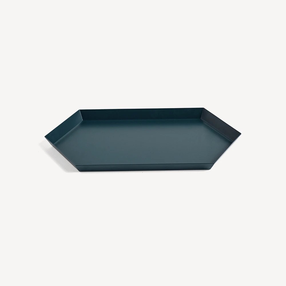 Promo π₯° HAY Dark Green Steel Kaleido M Tray π 3 HAY Dark Green Steel Kaleido M Tray