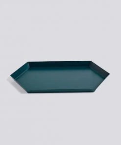 HAY Medium Dark Green Kaleido Hexagonal Tray
