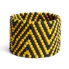 HAY Yellow Chevron Bead Basket
