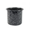 HAY Enamel Herb Pot - Sprinkle Black