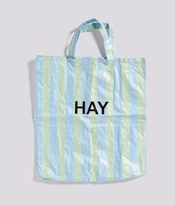 HAY Candy Stripe / XL Bag Blue and Green