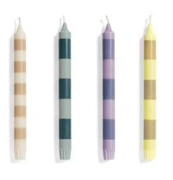 HAY Candle Set of 4 Stripe Douce