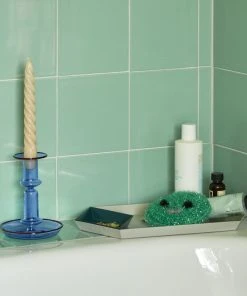 HAY Flare Candleholder - Medium - Light Blue