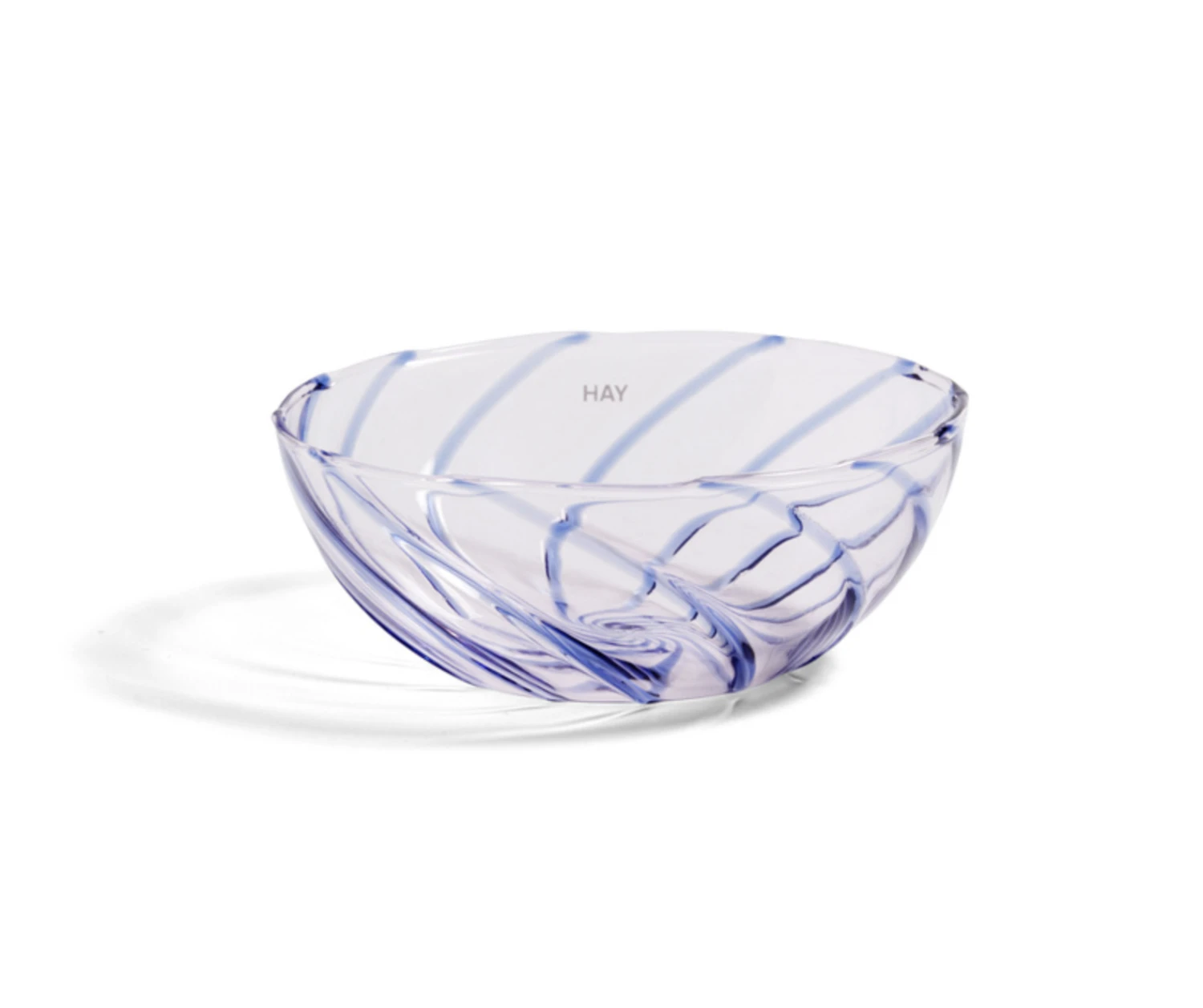 Hot Sale π₯° HAY Set of 2 Glass Striped Bowls Pink Blue π 3 HAY Set of 2 Glass Striped Bowls Pink Blue