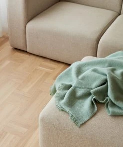 HAY Mono Blanket, 100% Wool - Verdigris Green