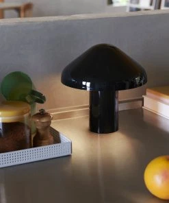 HAY Soft Black Pao Portable Lamp