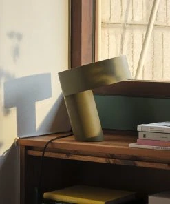 Deals 🛒 HAY Khaki Green Slant Table Lamp ❤️ 13 HAY Khaki Green Slant Table Lamp