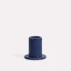 HAY Tube Candle Holder S Midnight Blue