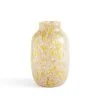 HAY Handmade Splash Glass Vase Pink and Yellow