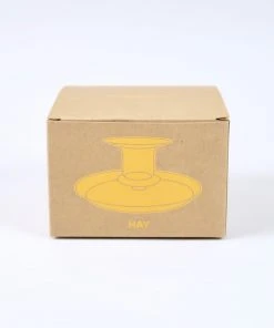 HAY Amber Flare Glass Candlestick