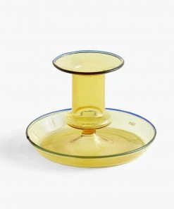 HAY Yellow Flare Candleholder - Small