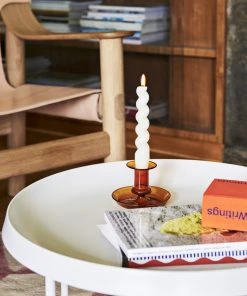 HAY Flare Amber Candleholder