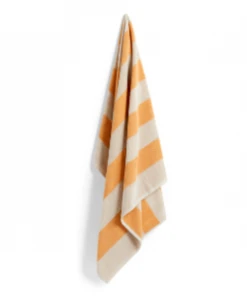 HAY 150 X 100cm Warm Yellow Frotté Stripe Bath Towel
