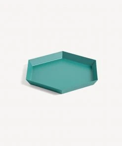 HAY Emerald Green Steel Kaleido S Tray