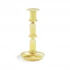 HAY Flare Glass Candleholder Tall Yellow