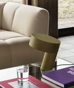 Deals 🛒 HAY Khaki Green Slant Table Lamp ❤️ 12 HAY Khaki Green Slant Table Lamp