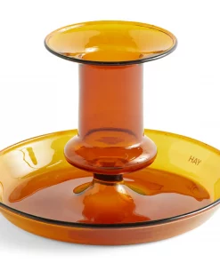 HAY Flare Candleholder - Amber