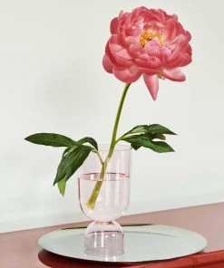 HAY Small Pink Bottom Up Vase