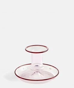 HAY Pink Flare Candle Holder