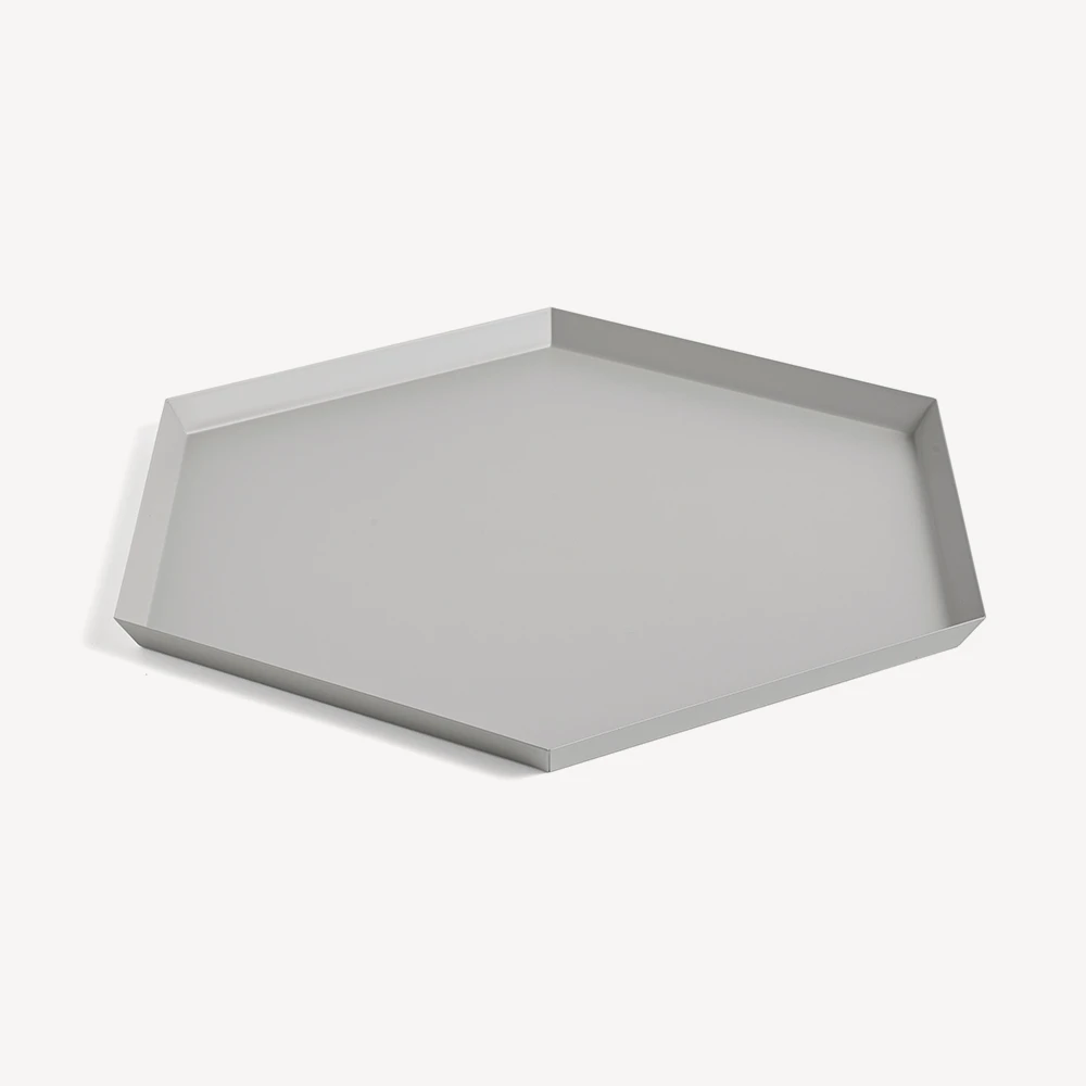 New π₯ HAY Grey Steel Kaleido XL Tray β 3 HAY Grey Steel Kaleido XL Tray