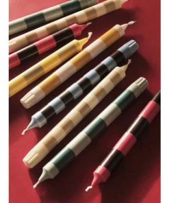 HAY Candle Set of 4 Stripe Douce