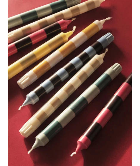Cheapest 😀 HAY Candle Set of 4 Stripe Douce ✨ 4 HAY Candle Set of 4 Stripe Douce