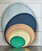 Brand new ⭐ HAY Ellipse Tray XS Green ⌛ 4 HAY Ellipse Tray XS Green