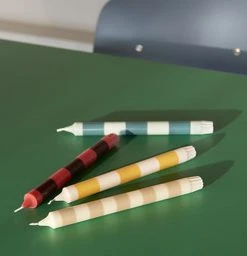 Cheapest 😀 HAY Candle Set of 4 Stripe Douce ✨ 7 HAY Candle Set of 4 Stripe Douce