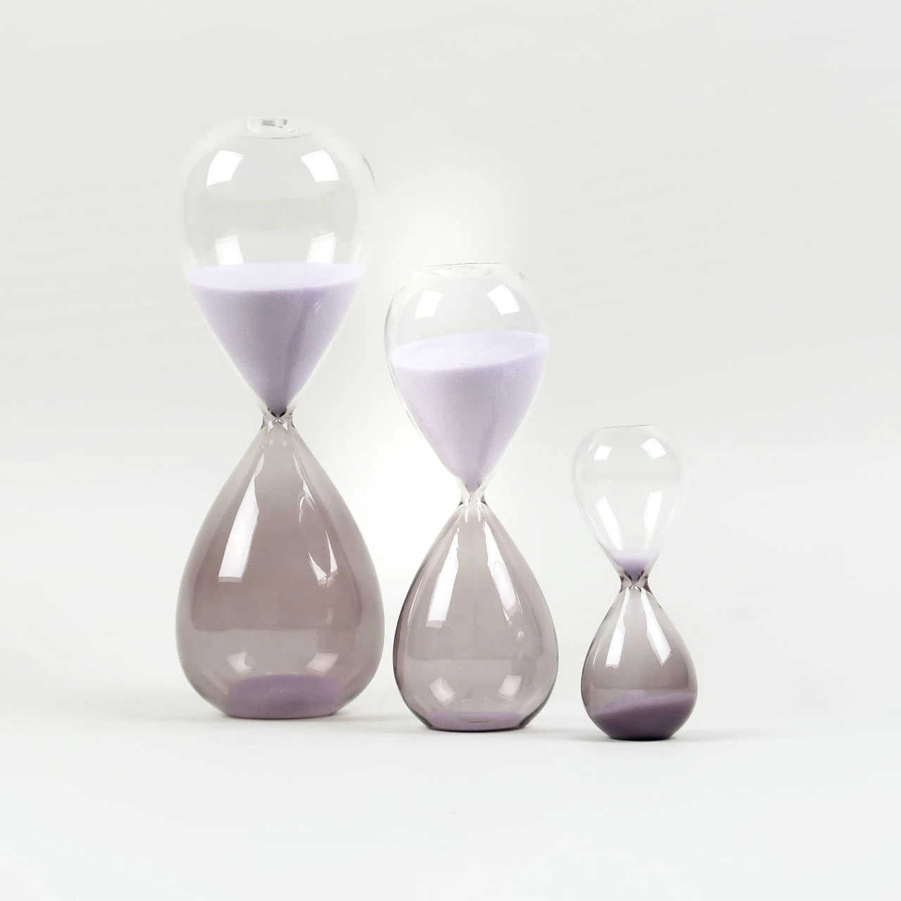 Deals 🔥 HAY Glass Sand Timer - Medium - Lavender ✨ 8 HAY Glass Sand Timer - Medium - Lavender