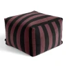 HAY Pouf Soft Stripe / Soft Stripe. Burgundy