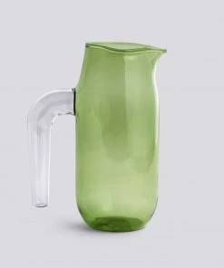 HAY Glass and Painted Metal Jug