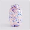 HAY Large Light Pink and Blue Round Splash Vase